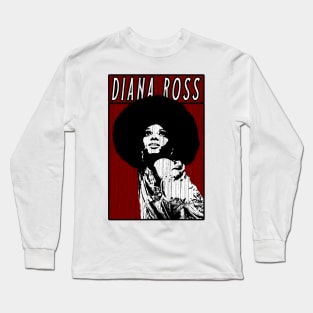 Vintage Retro Diana Ross Long Sleeve T-Shirt